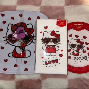 Hello Kitty Plate and Napkins Bundle
